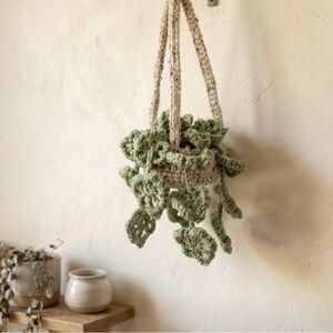 Small Crochet Plant Hanger